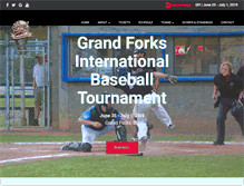 Tablet Screenshot of grandforksbaseball.com